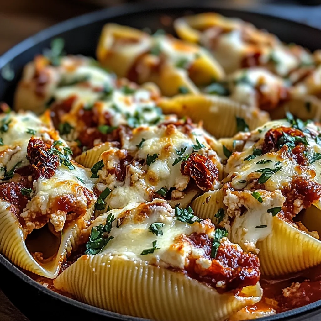 Sun-Dried Tomato and Ricotta Stuffed Shells