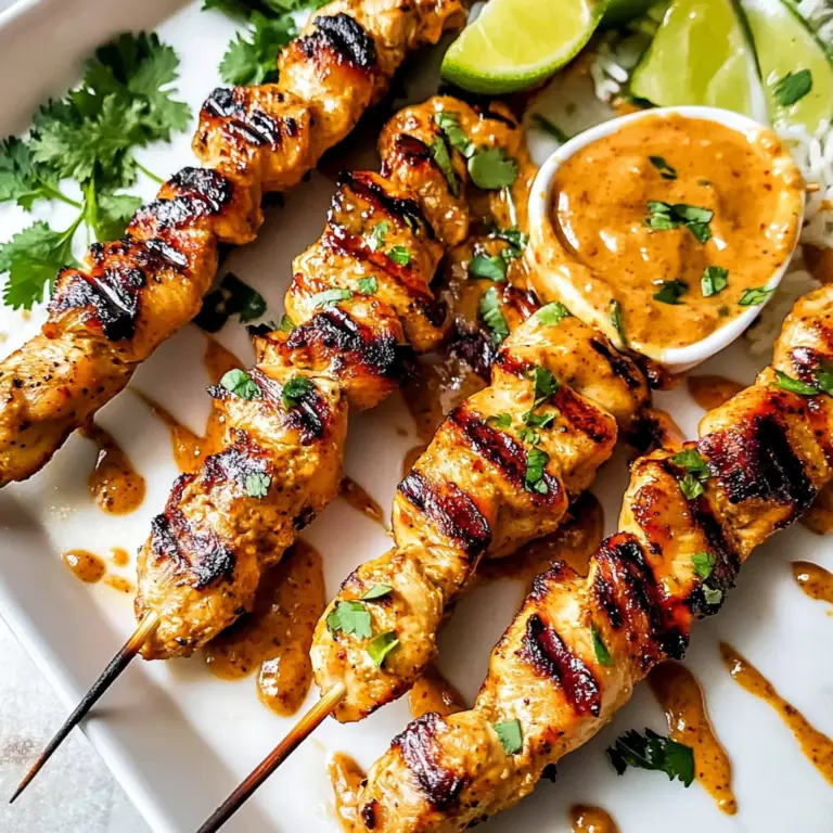 Thai Satay Chicken with Peanut Sauce