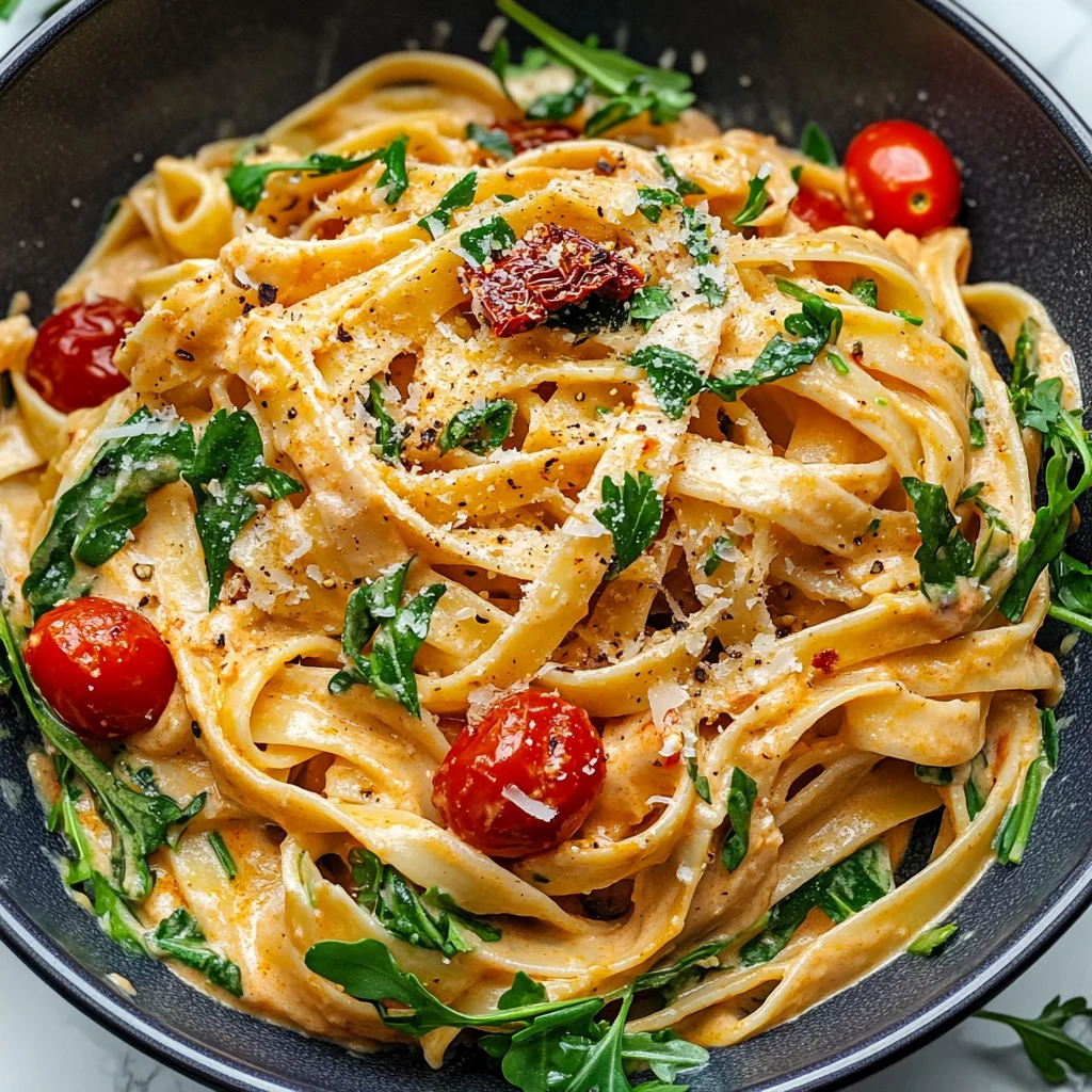Vegan Creamy Sun Dried Tomato Pasta Recipe