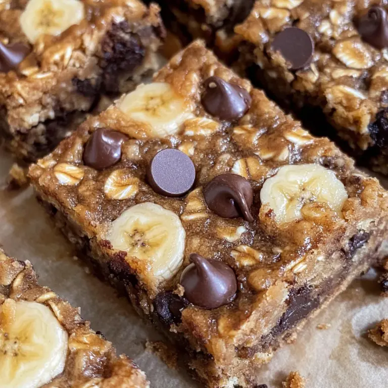 Banana Oatmeal Bars