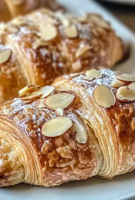 Buttery Almond Croissants with Crunchy Topping