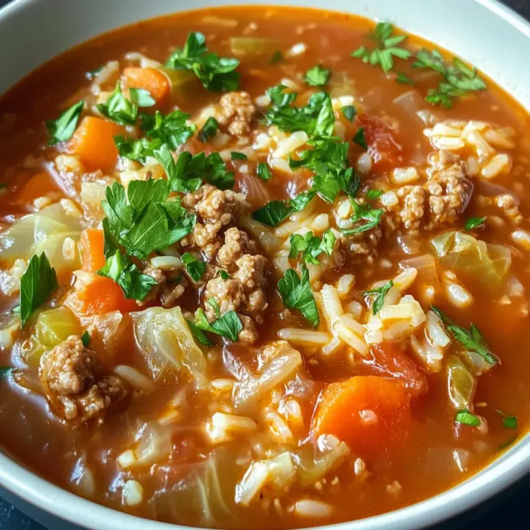 Cabbage Roll Soup