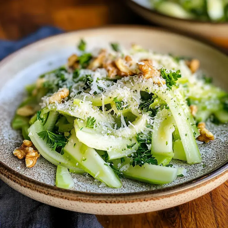 Celery Salad with Apple Cider Vinaigrette