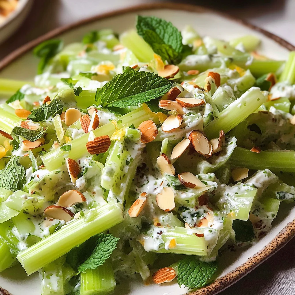 Celery Salad with Greek Yogurt Dressing