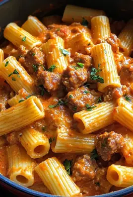 Creamy Beef Sausage Pasta