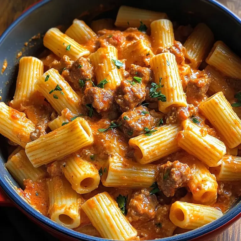 Creamy Beef Sausage Pasta