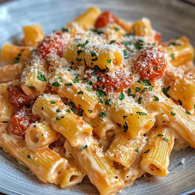 Creamy Tomato Garlic Pasta Recipe