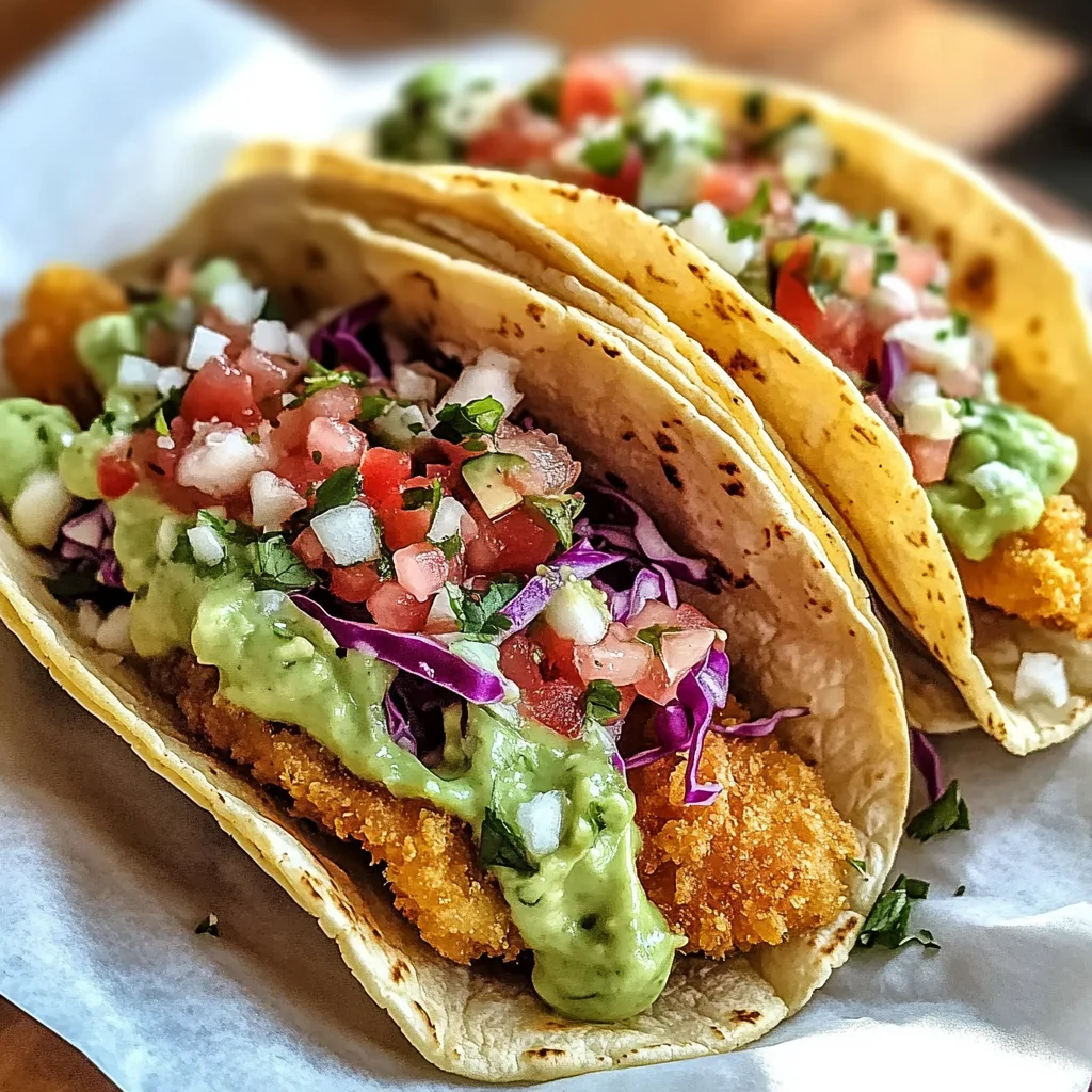 Crispy Baja Fish Tacos with Avocado Crema (30-Minutes)