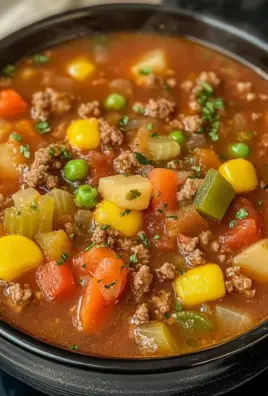 Crockpot Vegetable Beef Soup