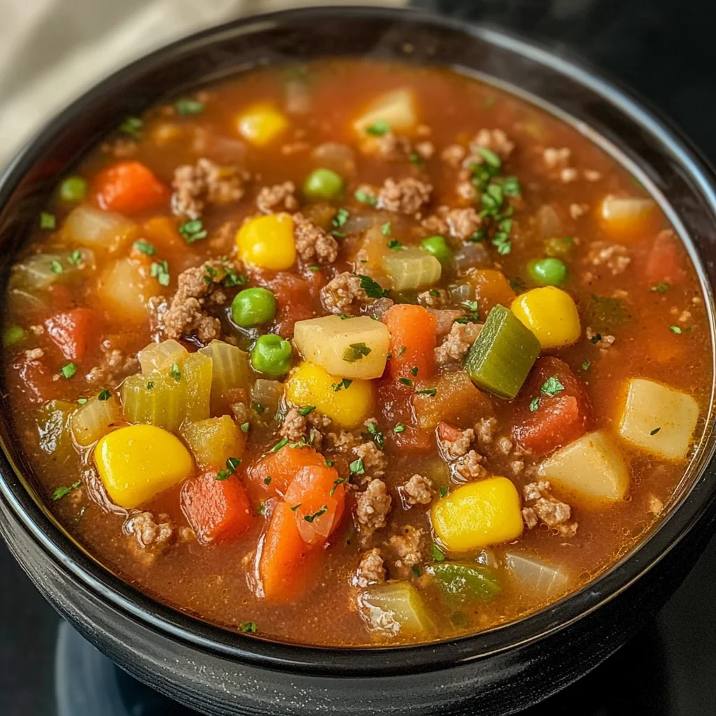 Crockpot Vegetable Beef Soup