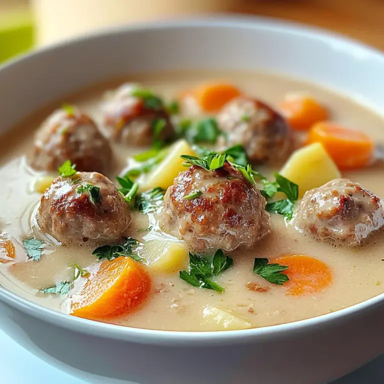 Delicious Swedish Meatball Soup Recipe