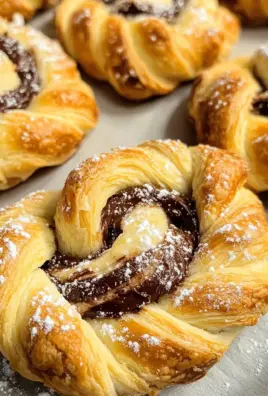 Easy Nutella puff pastry twists (3 ingredients)