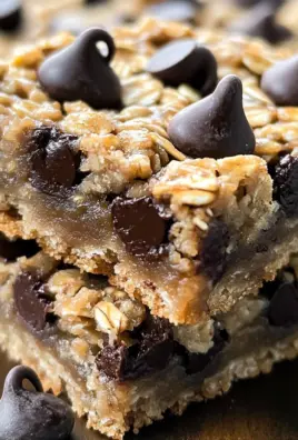 Healthy Chocolate Chip Oatmeal Bars Recipe