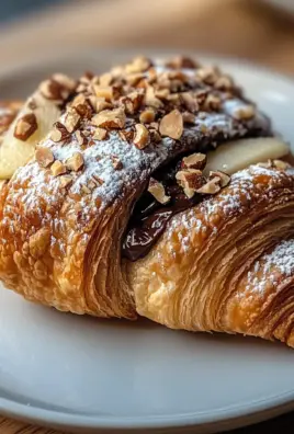 Irresistible Pear Chocolate Hazelnut Croissant Recipe