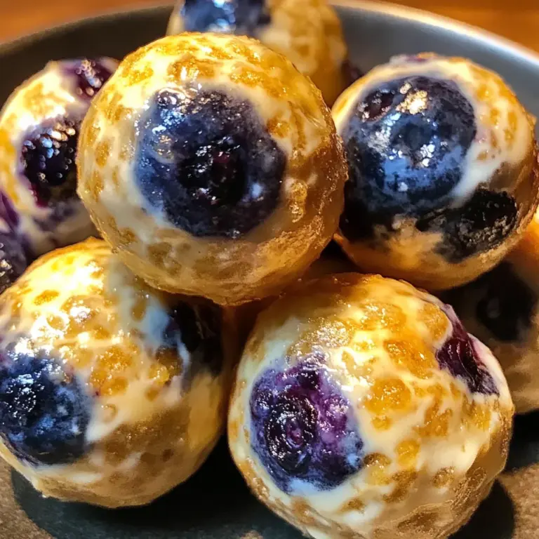Lemon Blueberry Cottage Cheese Protein Bites
