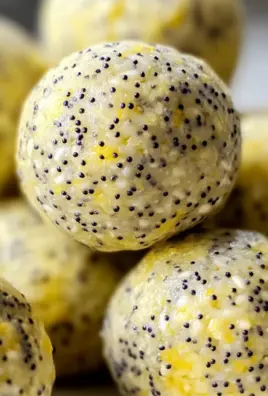 No-Bake Lemon Poppyseed Protein Balls