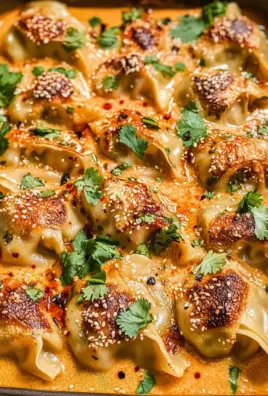 One Pan Baked Dumplings