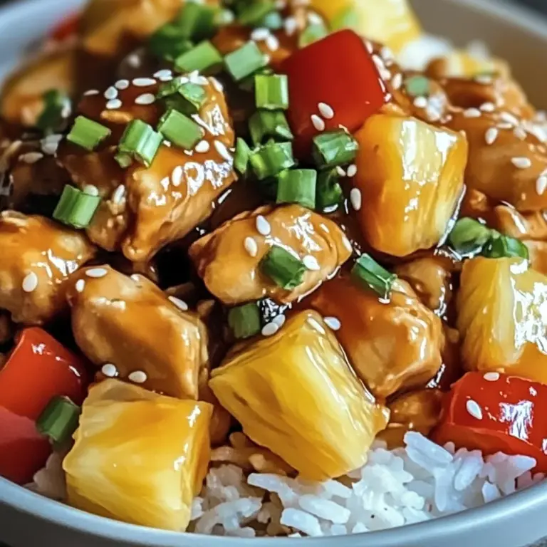 Pineapple Chicken and Rice – A Sweet and Savory Weeknight Favorite