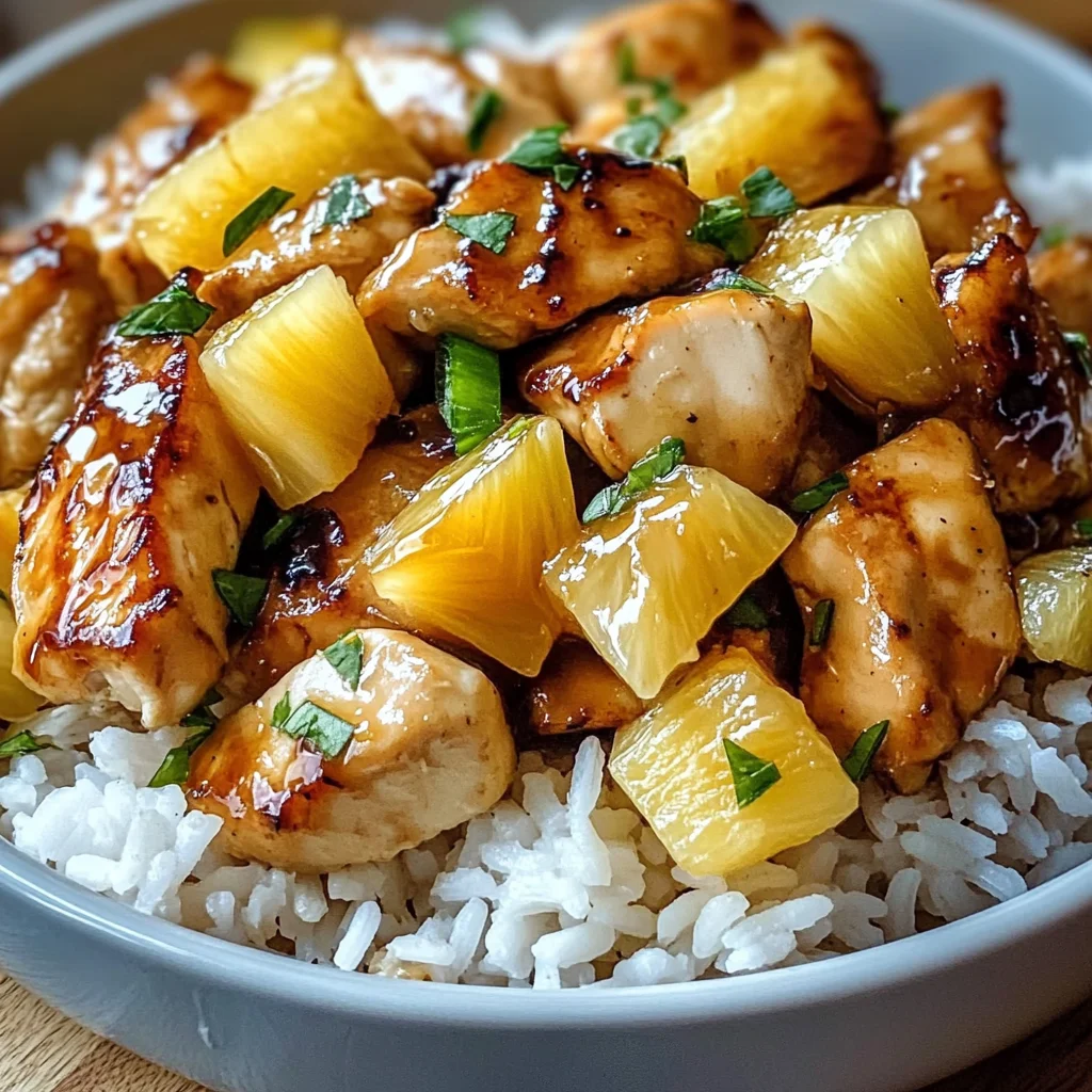 Pollo Piña Arroz