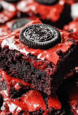Red Velvet Oreo Brownies