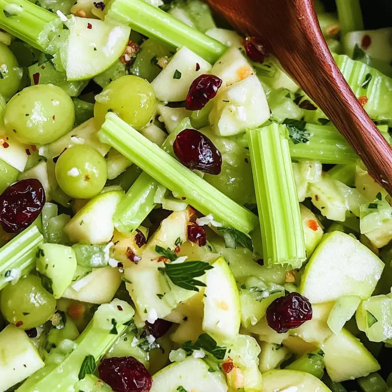 Simple Celery Salad (Waldorf Apple Salad)