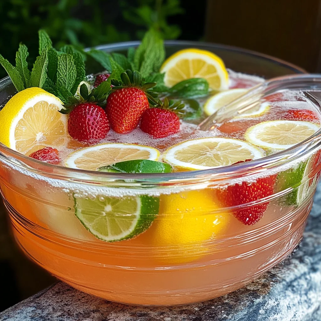 Sparkling Lemonade Punch Recipe