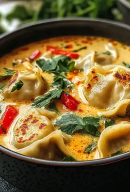 Thai Potsticker Coconut Soup