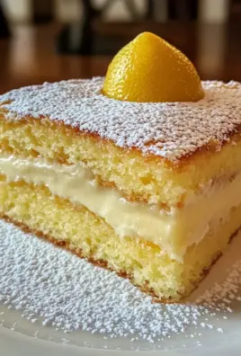 The Best Lemon Custard Cake