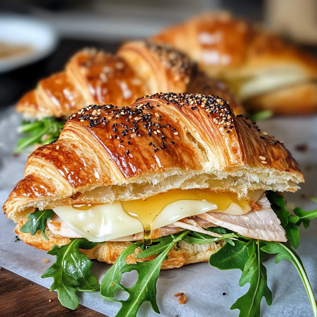 Turkey and Havarti Croissant Sandwich